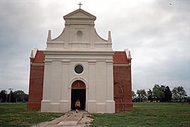 [photo, Brick Chapel of 1667 (rebuilt), Historic St. Mary's City, St. Mary's City, Maryland]